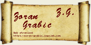 Zoran Grabić vizit kartica